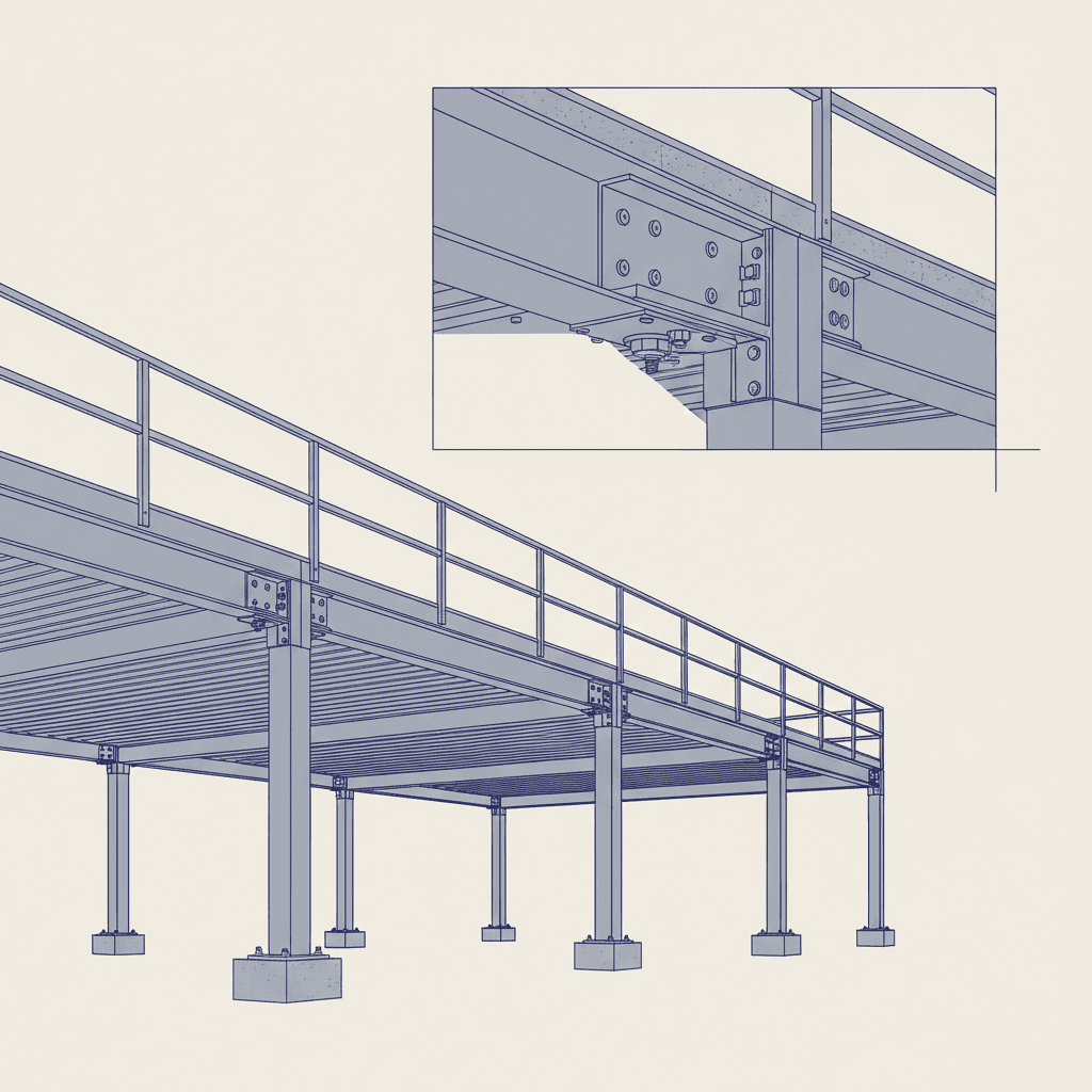 Mezzanine structural engineering design