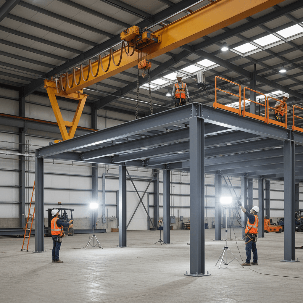 Mezzanine installation process